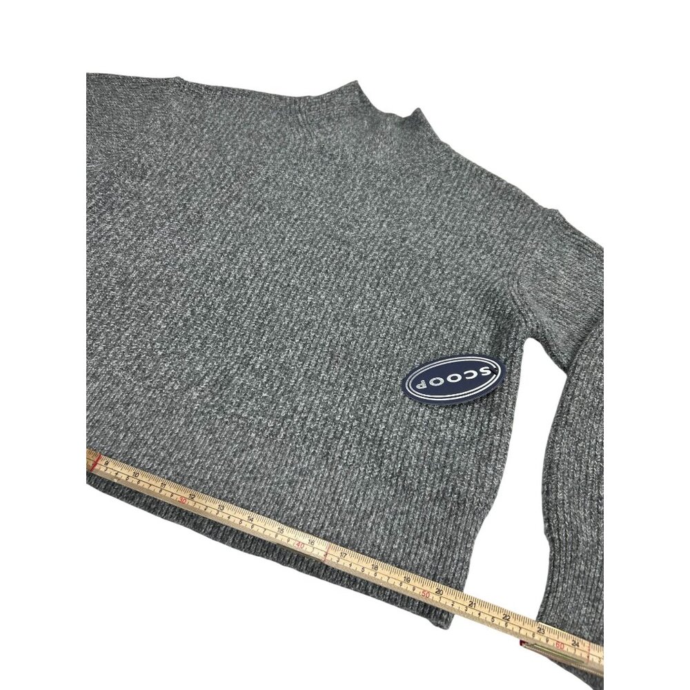 Oversized Gray Turtleneck Sweater XXL Ribbed Knit Design Long Sleeves Cozy Warm - Picture 8 of 12